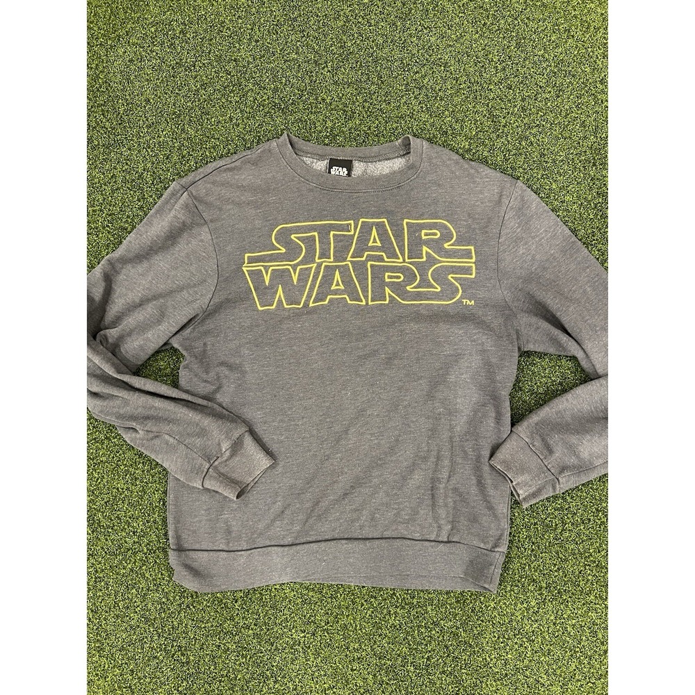 Star Wars Vintage Sweatshirt Small, Grey, Graphic, Long Sleeve Embroidered